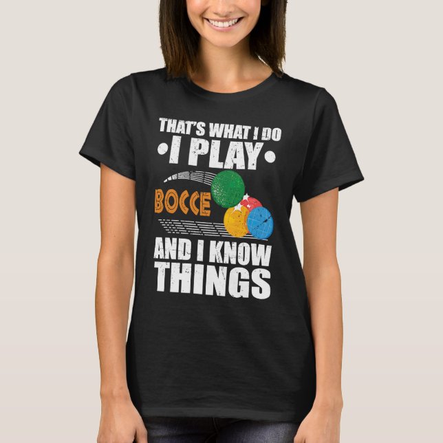 Camiseta Bocce Ball Player para Petanque Game 8 (Anverso)