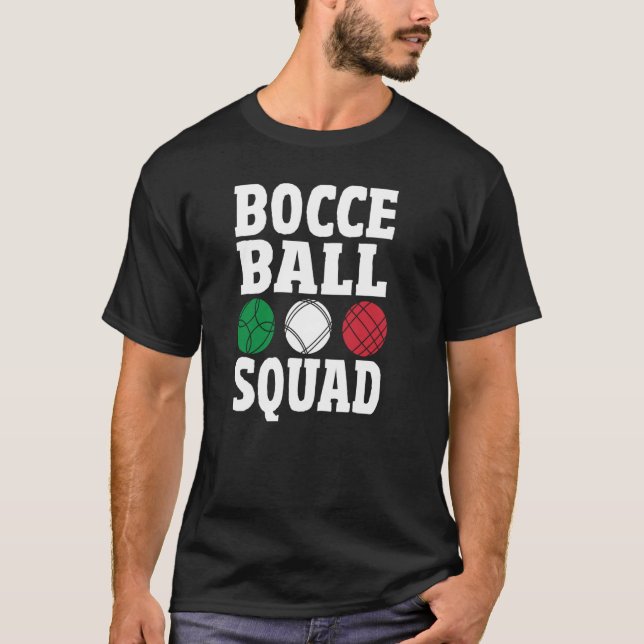 Camiseta Bocce Ball Team Italiano Bowilke Coach Bocce Bocce (Anverso)