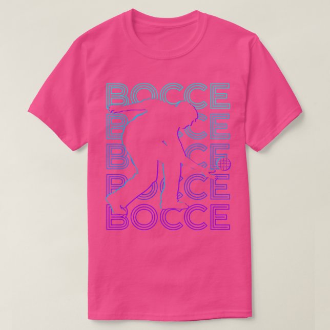 Camiseta Bocce Bocci Retro Gift (Diseño del anverso)