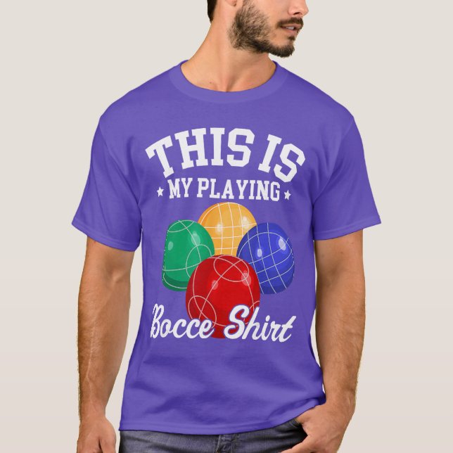 Camiseta Bocce Bola Divertida esto es Mi Bocce Bola jugando (Anverso)