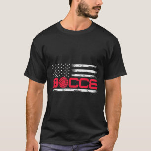 Camiseta Bocce Byll Americana Bandera De EE. UU. Jugador De