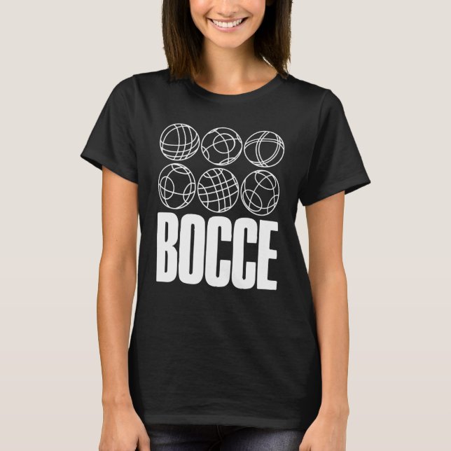 Camiseta Bocce diciendo Bocce Ball con Jack Bocci Game Bocc (Anverso)