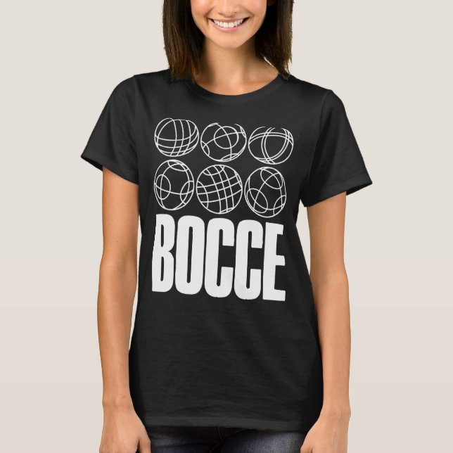 Camiseta Bocce diciendo Bocce Ball con Jack Bocci Game Bocc (Anverso)
