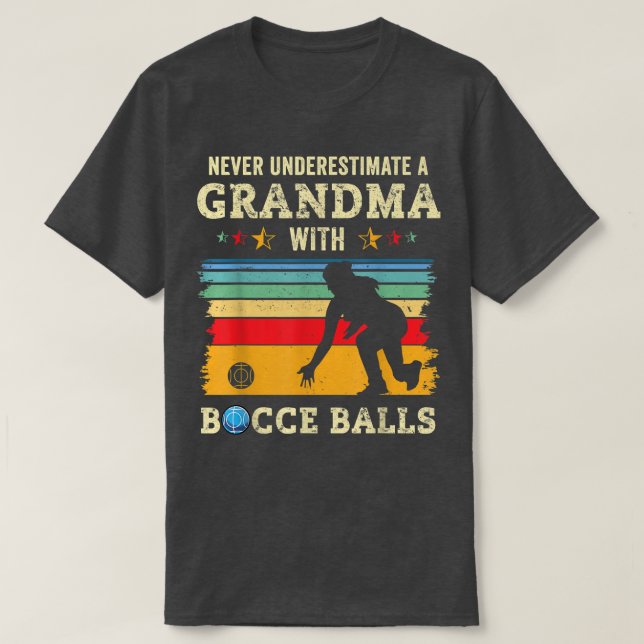 Camiseta Bocce Grandma Funny Bocce Ball Player Bocci Team B (Diseño del anverso)