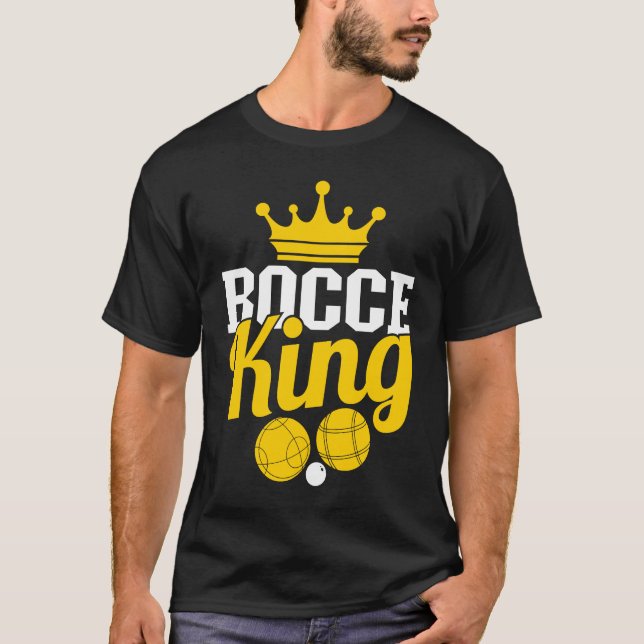 Camiseta Bocce King Boccia Player Boules (Anverso)