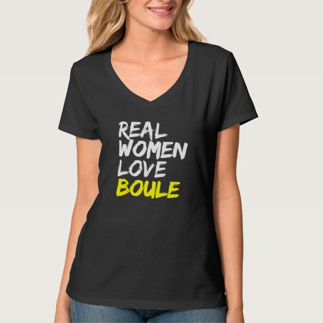Camiseta Bocce Player Ladies Boule Women Love Boule (Anverso)