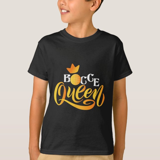 Camiseta Bocce Queen - Lawn Bowling Game Boule Byll Game En (Anverso)