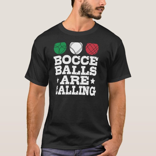 Camiseta Bocce Sport Bocce Jugador de boliche italiano Bocc (Anverso)
