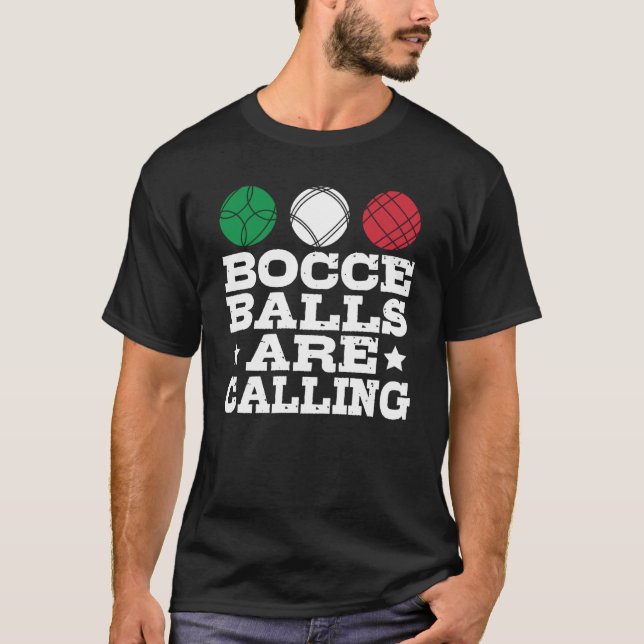 Camiseta Bocce Sport Bocce Jugador de boliche italiano Bocc (Anverso)