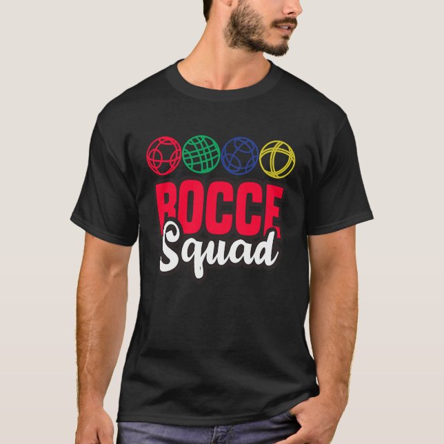 Camiseta Bocce Squad Boule Boccia Petanque for Men Women (Anverso)