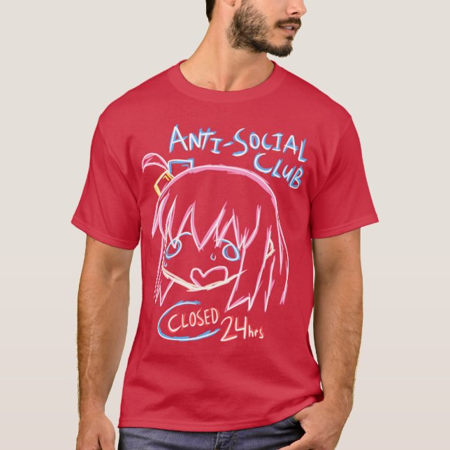 Camiseta Bocchi AntiSocial Club boy (Anverso)