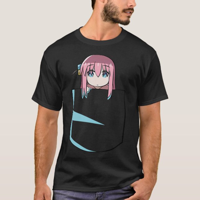 CAMISETA BOCCHI THE ROCK!: BOCCHI POCKET (Anverso)