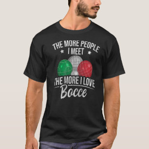 Camiseta Bocci Ball Bocce para un jugador italiano de bolas