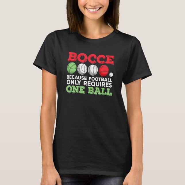 Camiseta Boccia Italiana Para Un Bocante Jugador 1 (Anverso)