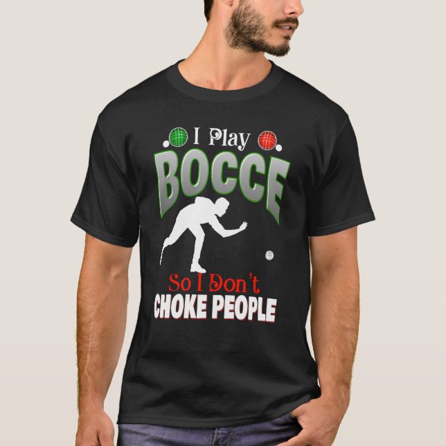 Camiseta Boccie Ball King or Queen Adult Lawn Bowling Games (Anverso)