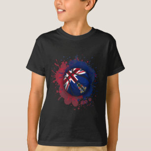 Camiseta Boceto con bandera de Islas Caimán