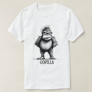 Camiseta Boceto de Gorila