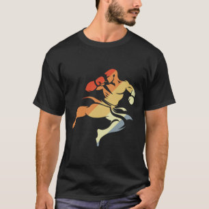 Camiseta Boceto de niño de kickboxing Apariencia de los 90