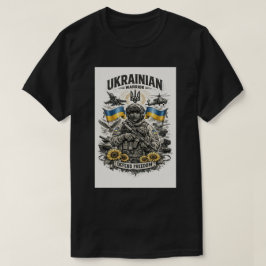 Camiseta Boceto de tatuaje militar ucraniano moderno