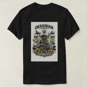 Camiseta Boceto de tatuaje militar ucraniano moderno