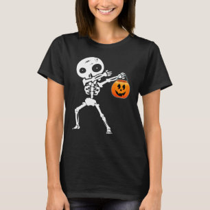 Camiseta Bocetos de Dabbing lindo Jack O Lantern Pumpkin fe