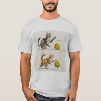 Camiseta Bocetos de Gatos Jugando - Arte y Dibujo