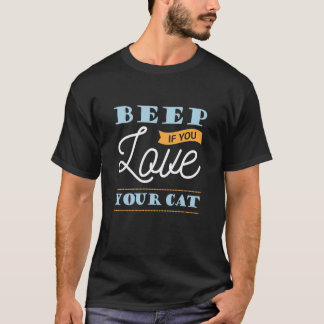 Camiseta Bocina Si Amas A Tu Gato Divertido Frase De Amante