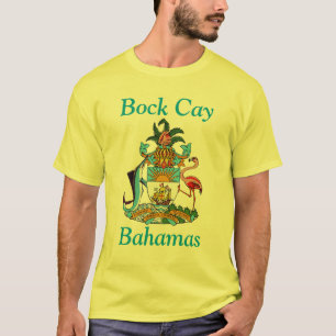 Camiseta Bock Cay, Bahamas con escudo de armas