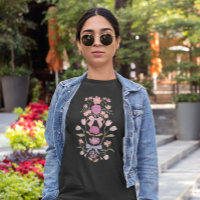 Bocos y flores rosadas