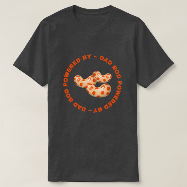 Camiseta Bod De Papá Alimentado Por Candy (Diseño del anverso)