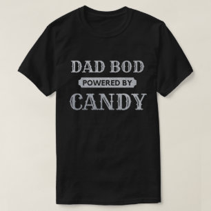 Camiseta Bod De Papá Alimentado Por Candy Purpurina T-Shirt