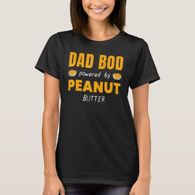 Camiseta Bod De Papá Alimentado Por Grafo De Mantequilla De (Anverso)