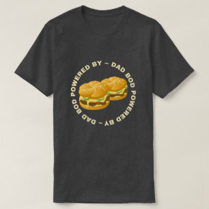 Camiseta Bod de papá alimentado por hamburguesas