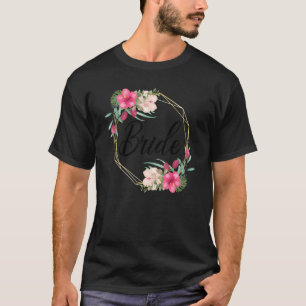 Camiseta Boda 2022 Bride Flowers Compromiso Dije Sí