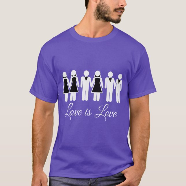 CAMISETA BODA AMOR ES AMOR (Anverso)