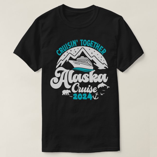 Camiseta Boda Aniversario Cruise Alaska 2024 Vacaciones TS (Diseño del anverso)