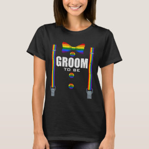 Camiseta Boda B De Bandera Arcoiris Del Orgullo Gay Lgbtq