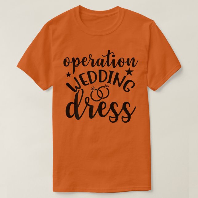 Camiseta Boda Ba de la operación de mujeres Boda de vestir  (Diseño del anverso)