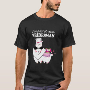 Camiseta Boda Bridal Party For Llama Lover Bridesman