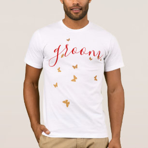 Camiseta Boda Cake Butterflies