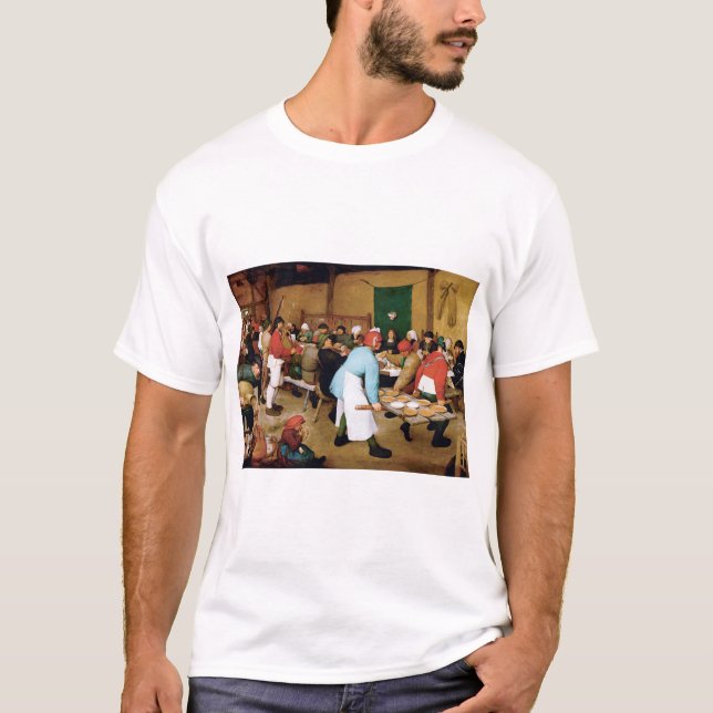 Camiseta Boda campesino, Pieter Bruegel (Anverso)