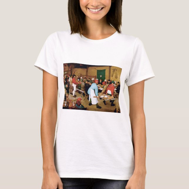 Camiseta Boda campesino, Pieter Bruegel (Anverso)