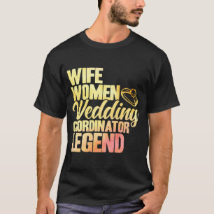 Camiseta Boda Coordinador Mujer Leyenda Boda de acuarela