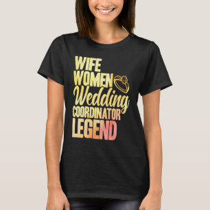 Camiseta Boda Coordinador Mujer Leyenda Boda de acuarela