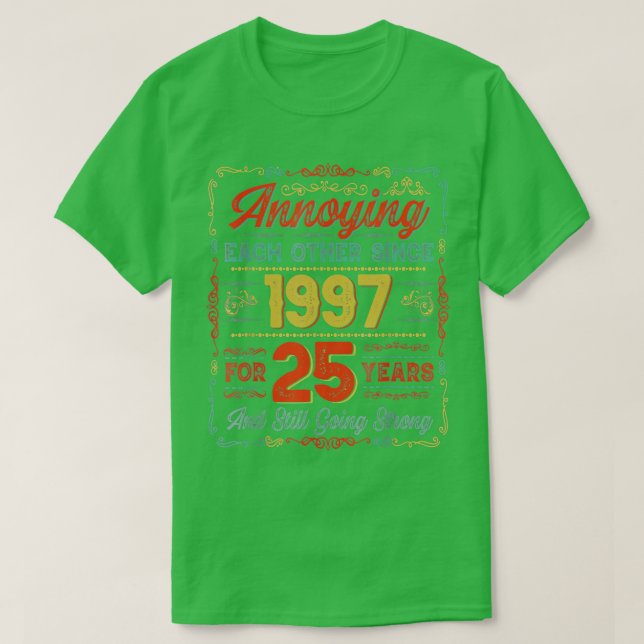 Camiseta Boda de 25 años de Marri (Diseño del anverso)