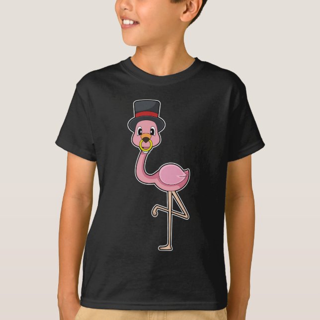 Camiseta Boda de anillo del Boda Flamingo Groom (Anverso)