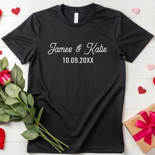 Camiseta Boda De Aniversario personalizado De Parejas (Subido por el creador)