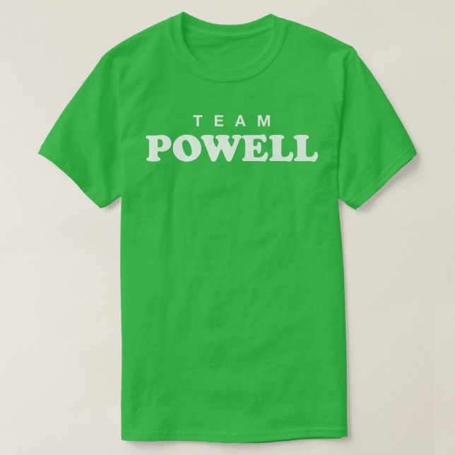 Camiseta Boda de apellido Team Powell Surname Bride y Gr (Diseño del anverso)