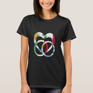 Camiseta Boda de bandera uruguaya anena matrimonio cardíaco