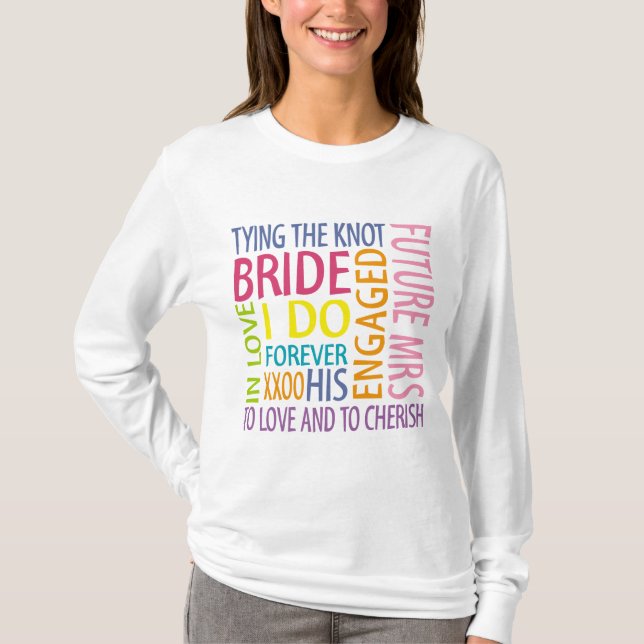 Camiseta Boda de Bride Sentiments (Anverso)